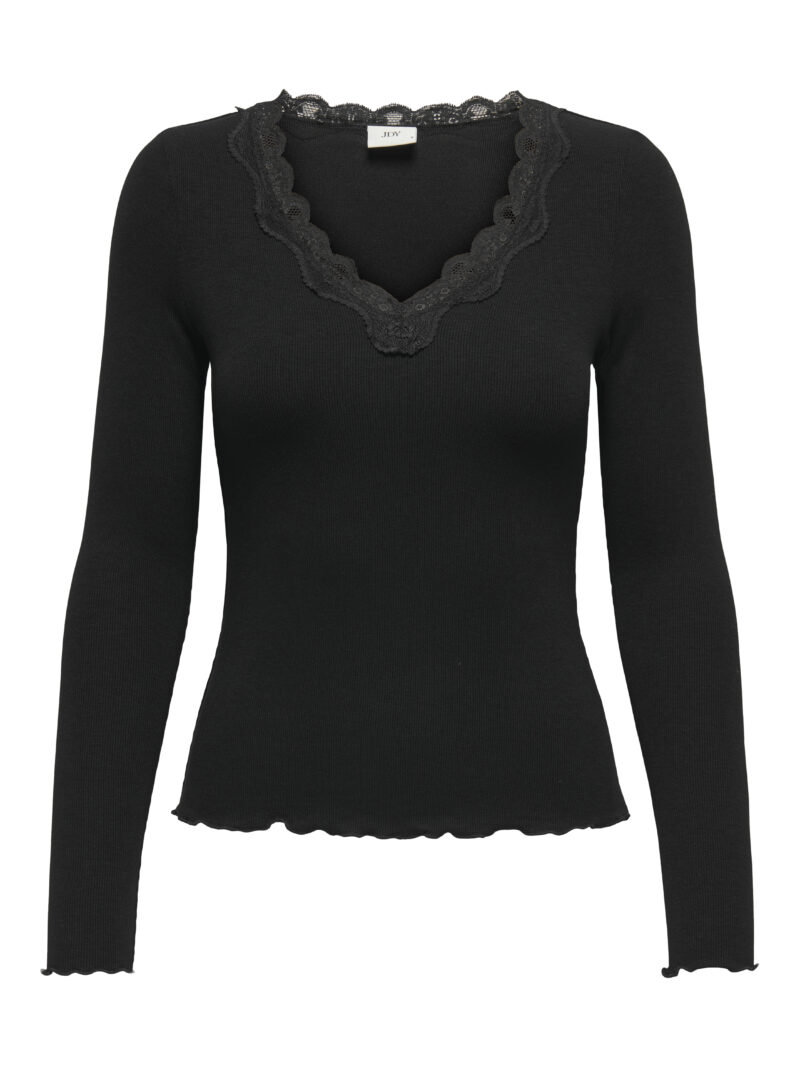 JDYETOILE L/S V-NECK RIB TOP JRS DIA