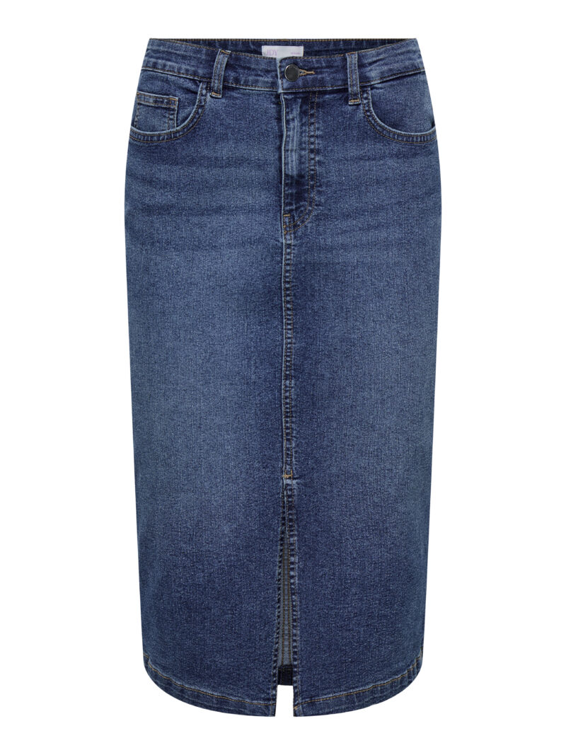 JDYMOON HW MIDI SLIT SKIRT MIX DNM