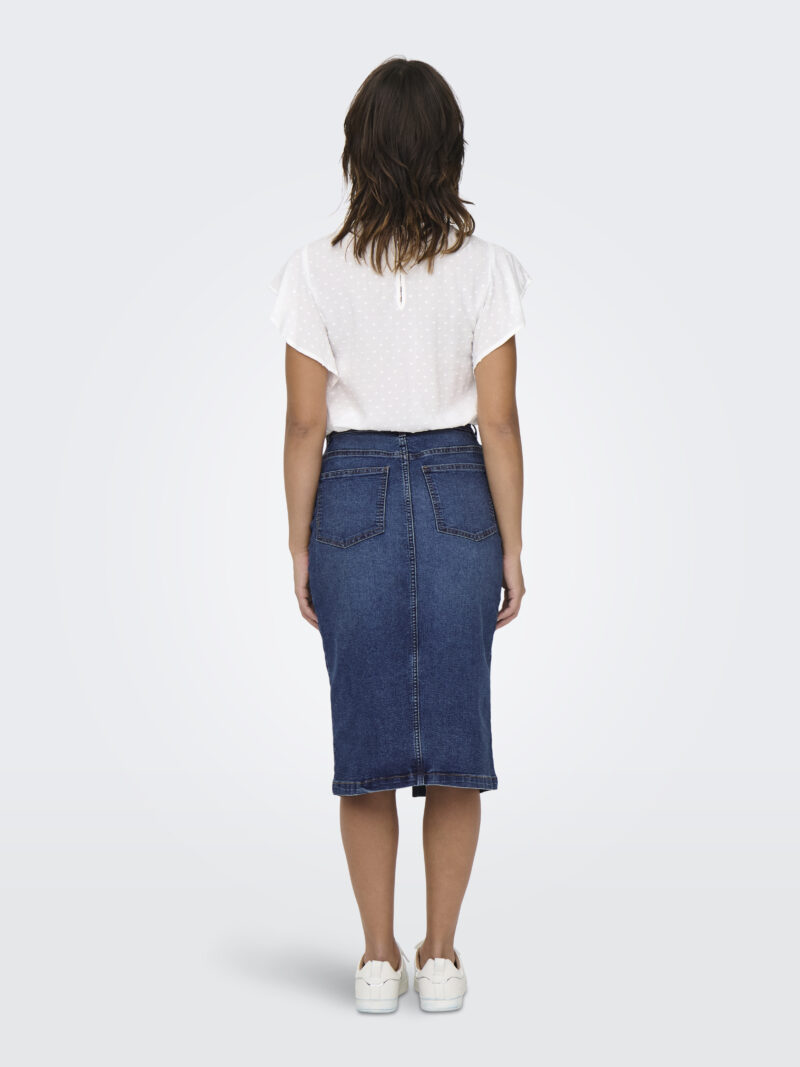 JDYMOON HW MIDI SLIT SKIRT MIX DNM - Image 3