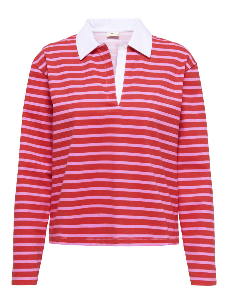 JDYHANNAH LS V-NECK POLO JRS EXP