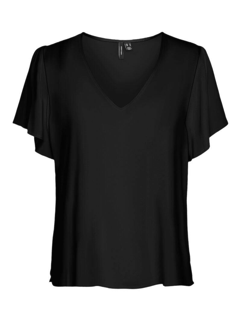VMEASY JOY V-NECK SS BLOUSE WVN GA - Image 4