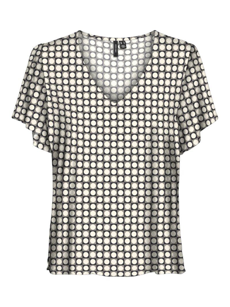 VMEASY JOY V-NECK SS BLOUSE WVN GA - Image 2