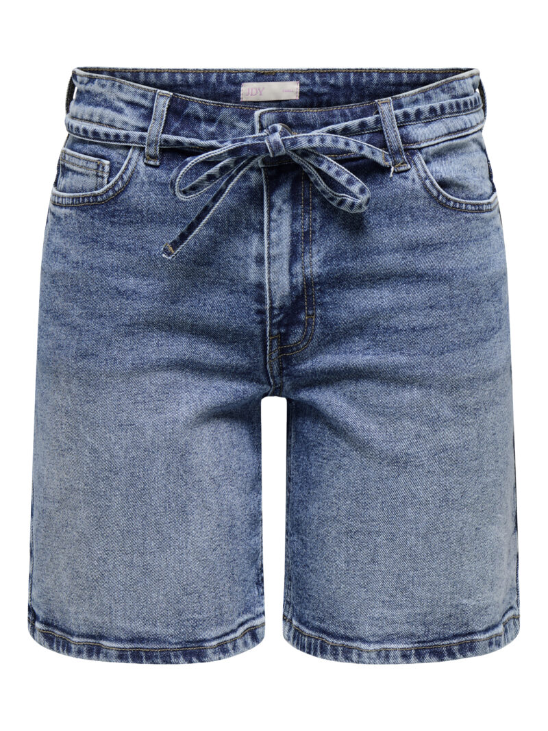 JDYLULLU TIE MIDWAIST LONG SHORTS DB DNM - Image 2