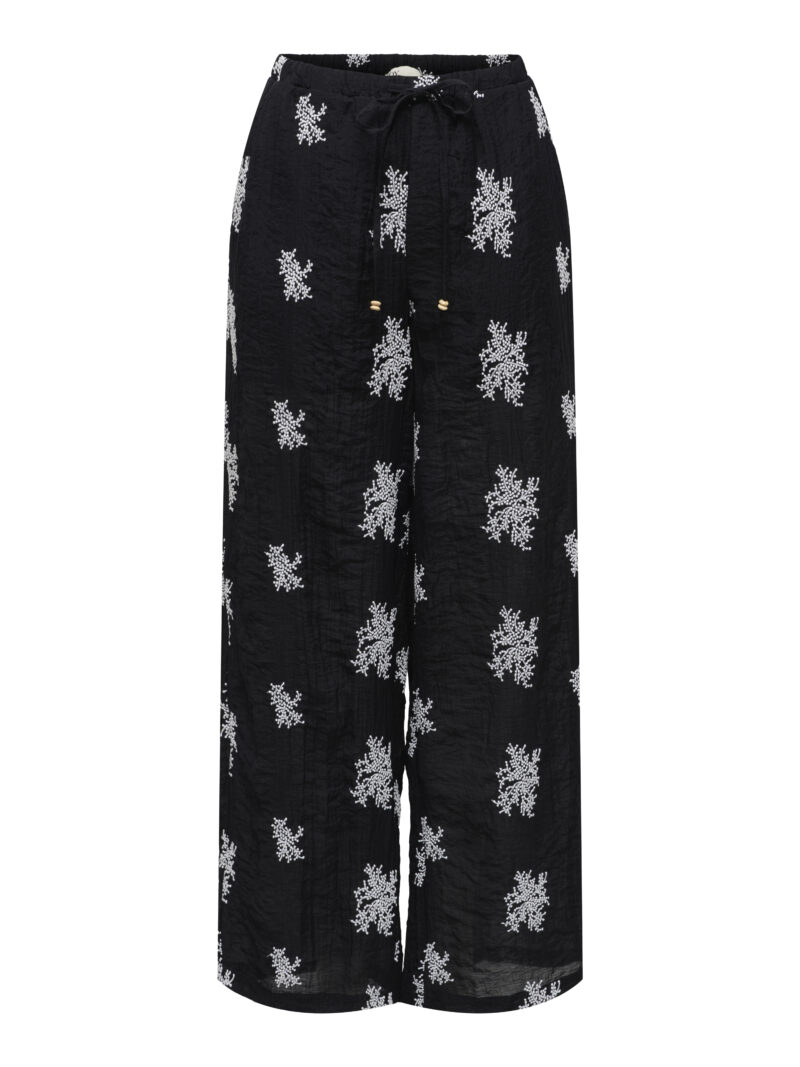 JDYTHEO HW WIDE EMBROIDERY PANT WVN