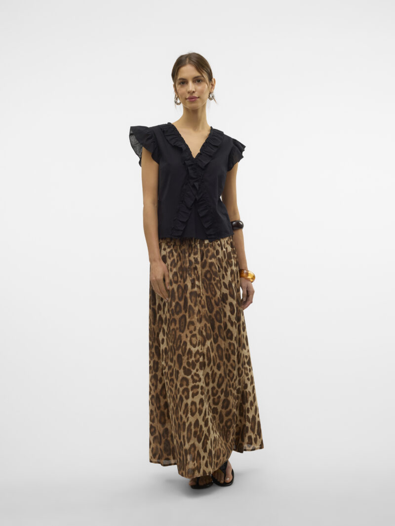 VMROXANNE SL V-NECK RUFFLE TOP VMA - Image 7
