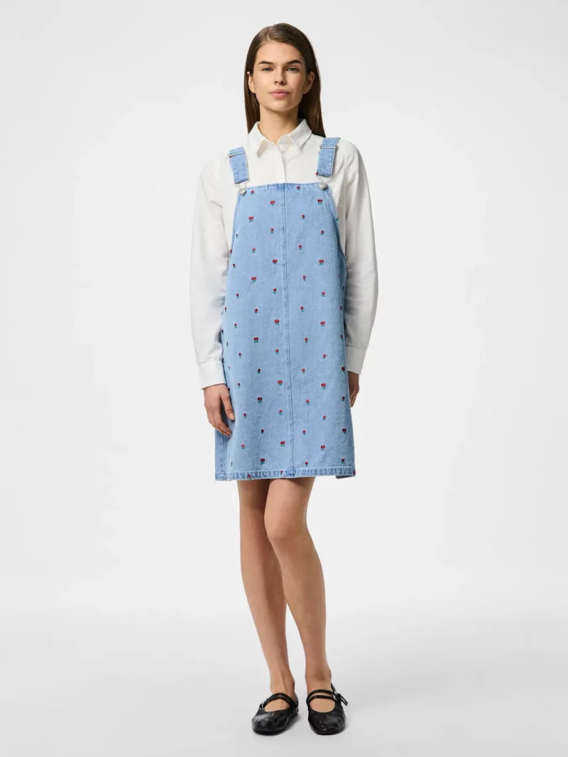 PCFREIA SL DENIM SPENCER DRESS D2D FSY - Image 4