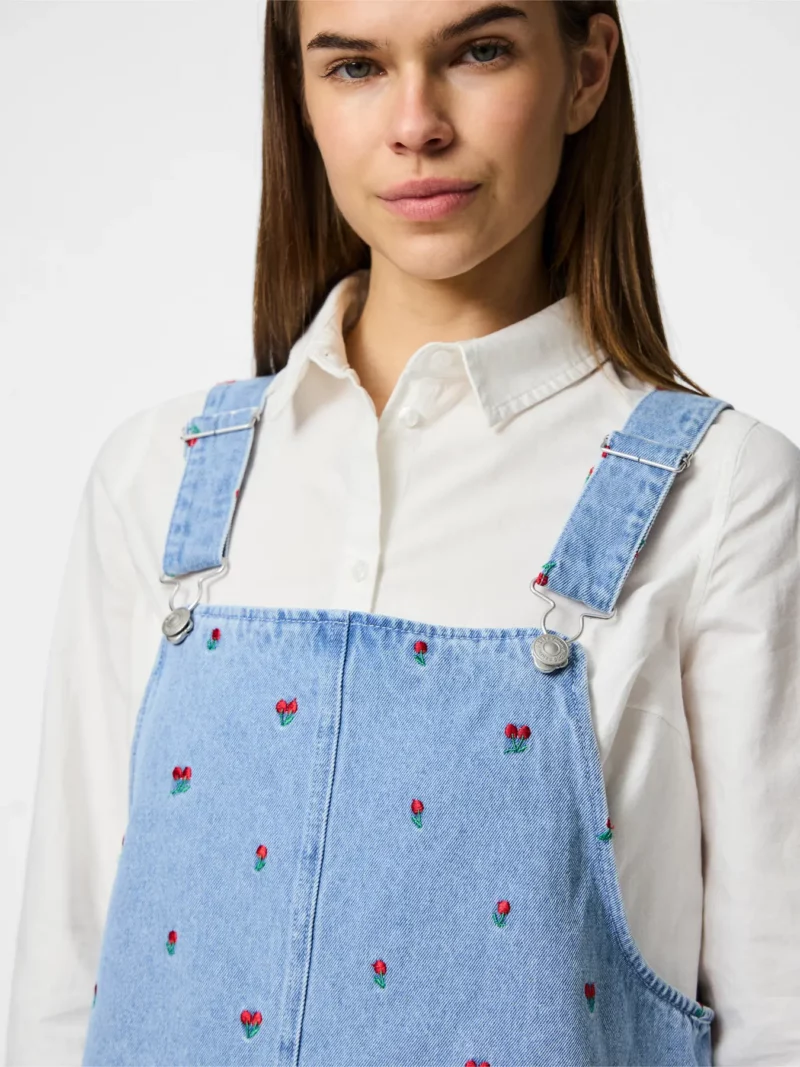PCFREIA SL DENIM SPENCER DRESS D2D FSY - Image 3