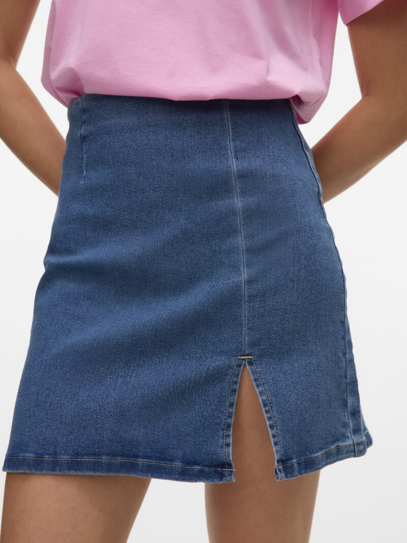 VMNELLY HR SHORT SKIRT DNM MIX NOOS