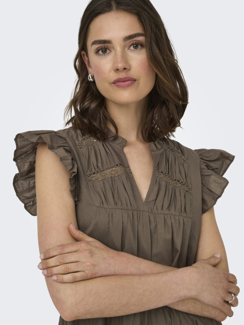 ONLSUNNY CAPSL FRILL DRESS WVN NOOS - Image 3
