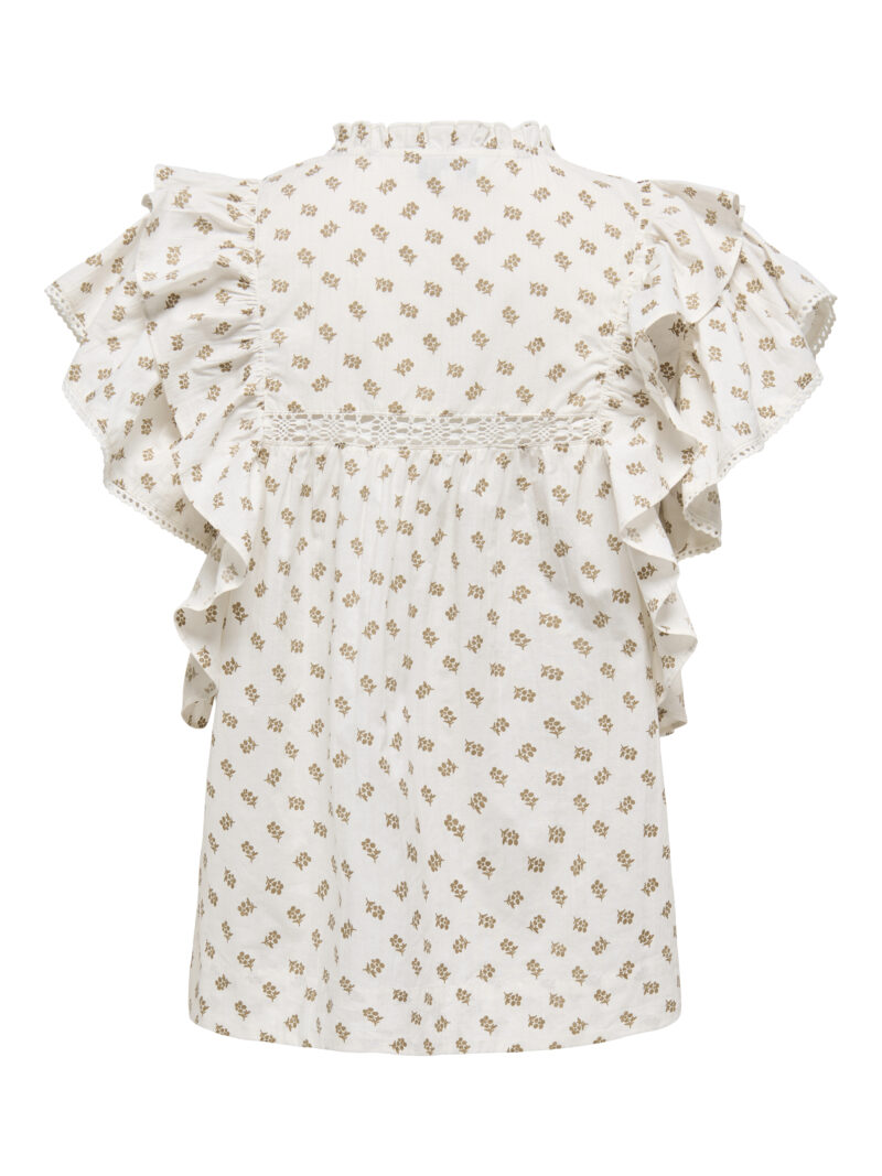 ONLLELE CAPSL FRILL TOP WVN - Image 2