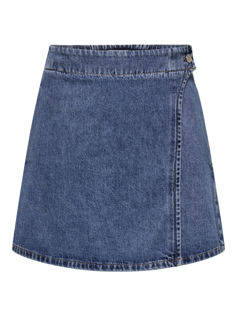 ONLTHEA WRAP SHORT SKIRT DNM CS DOT