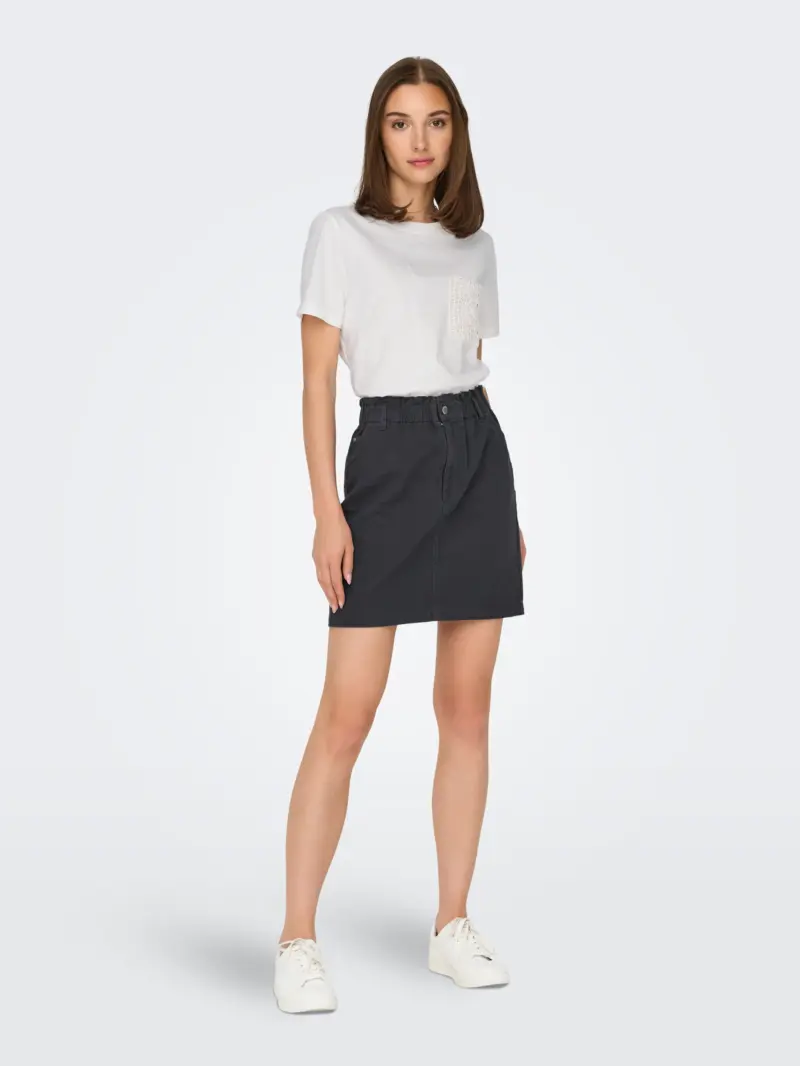 JDYSELMA S/S CROCHET POCKET TOP JRS NOOS - Image 2