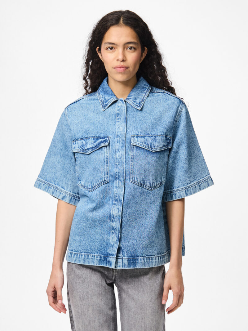 PCJULIET SS DENIM SHIRT - Image 2