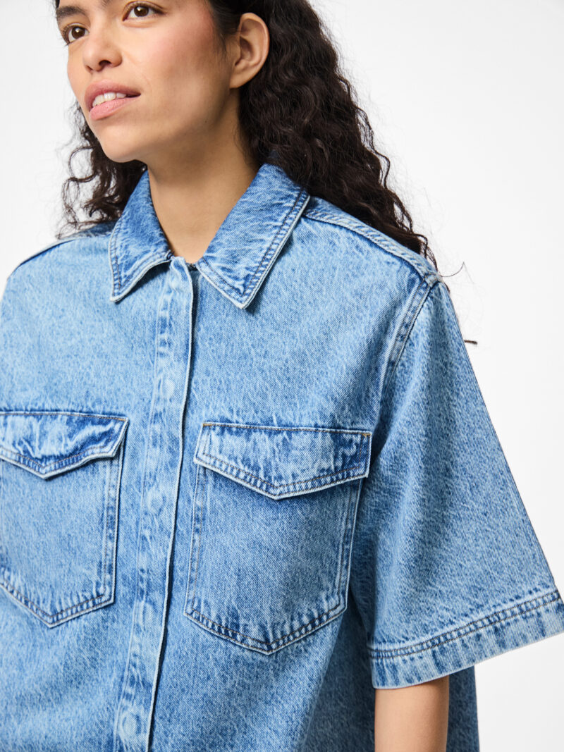 PCJULIET SS DENIM SHIRT - Image 3