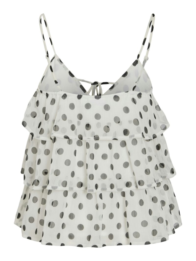 VIHARLEY S/L PRINTED RUFFLE STRAP TOP - Billede 2