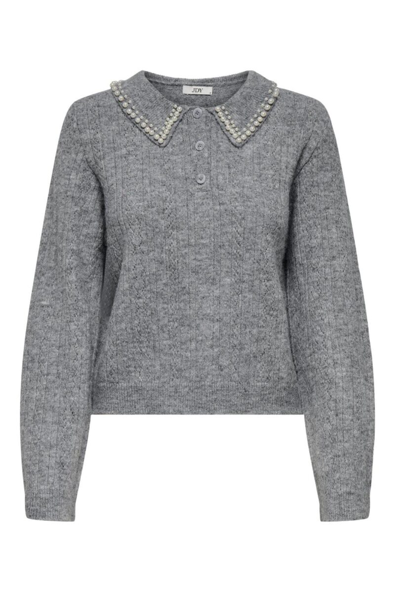JDYAPRIL LIFE L/S PEARL COLLAR PULL KNT