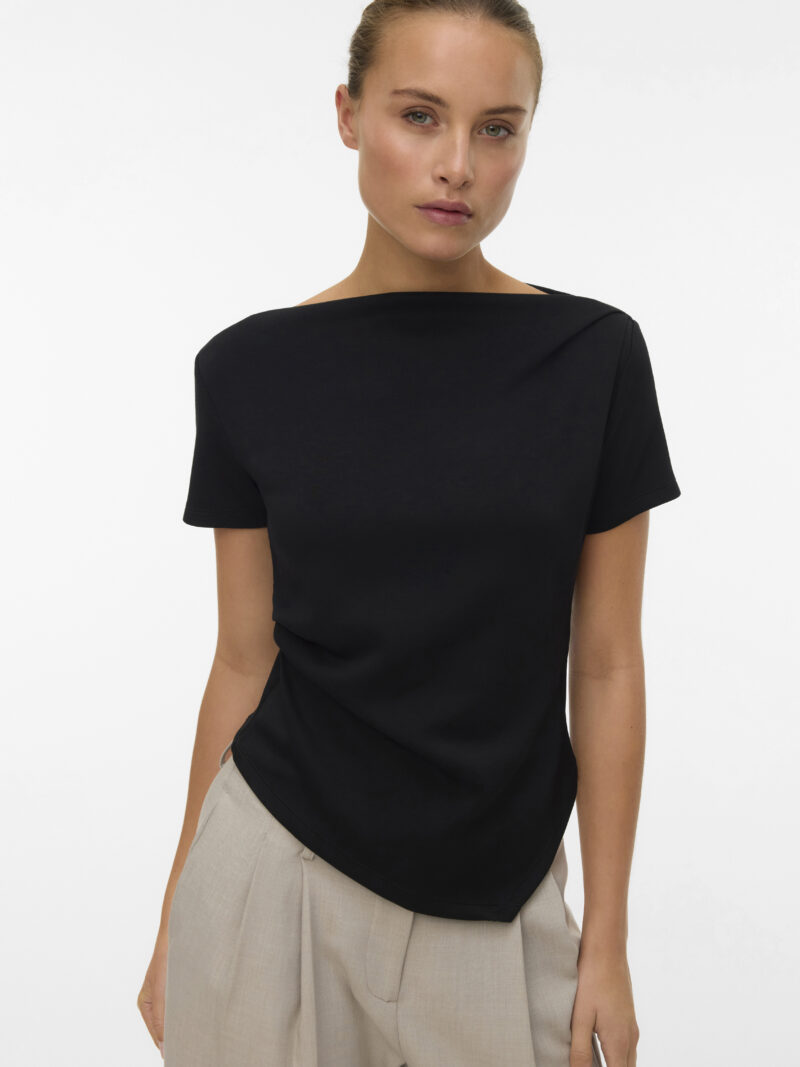 VMMILLE SS BOATNECK SHORT TOP JRS EX SB6