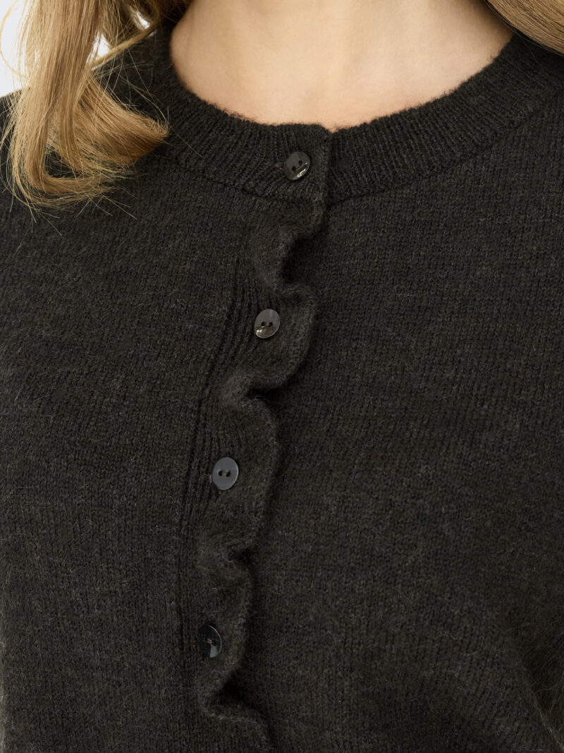 JDYLETTY L/S O-NECK FRILL CARDIGAN - Image 6