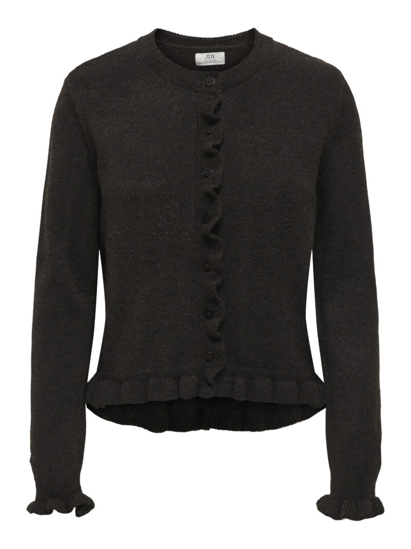JDYLETTY L/S O-NECK FRILL CARDIGAN - Image 5