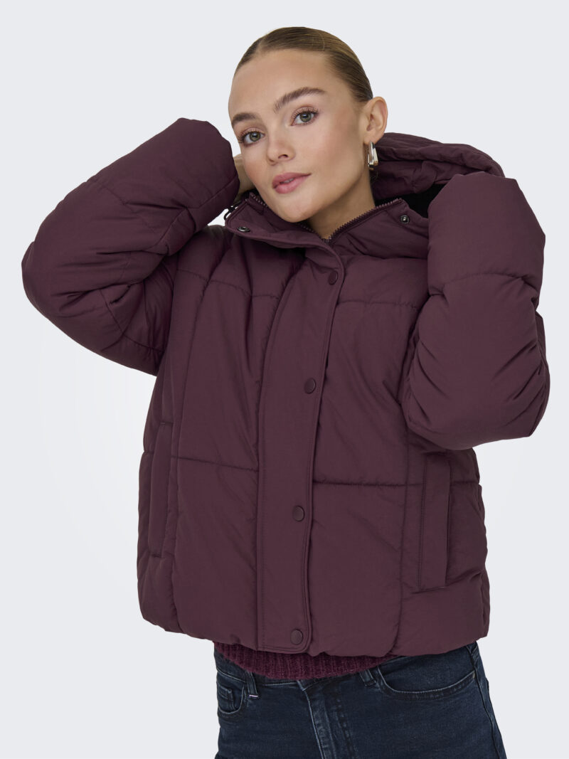JDYWONDER SHORT HOOD PUFFER OTW SIJ - Billede 4