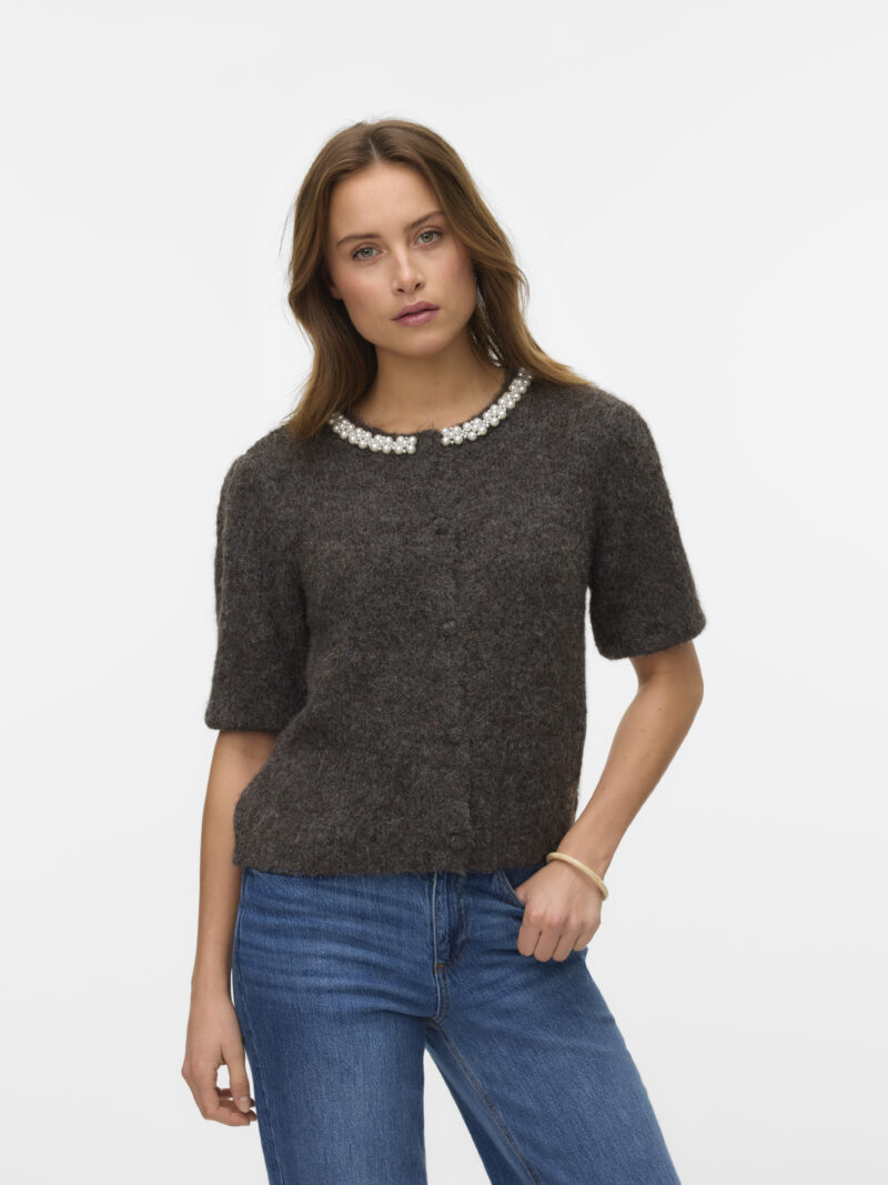 VMOCEAN 2/4 O-NECK JEWELLERY CARDIGAN
