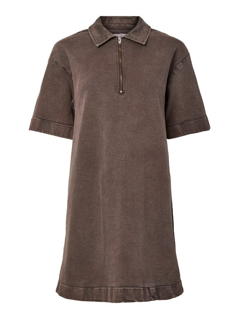 PCSELMA 3/4 ZIP DENIM DRESS D2D FSY - Billede 2