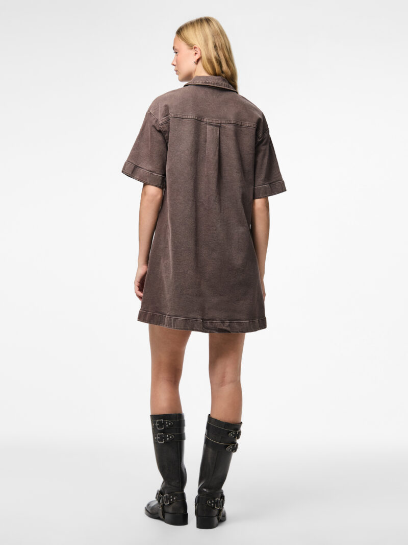 PCSELMA 3/4 ZIP DENIM DRESS D2D FSY - Billede 5