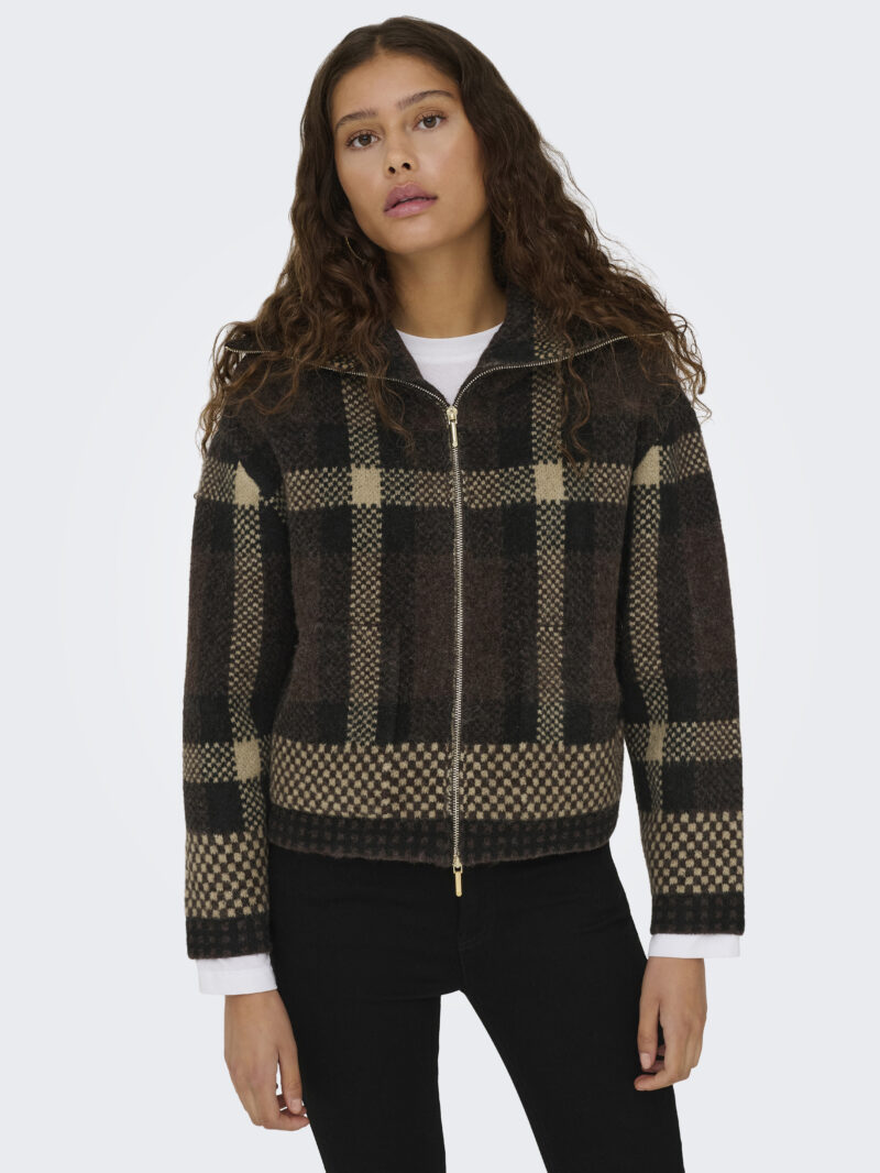 JDYPHOENIX L/S 2 WAY ZIP JACQ CARDI KNT - Billede 2