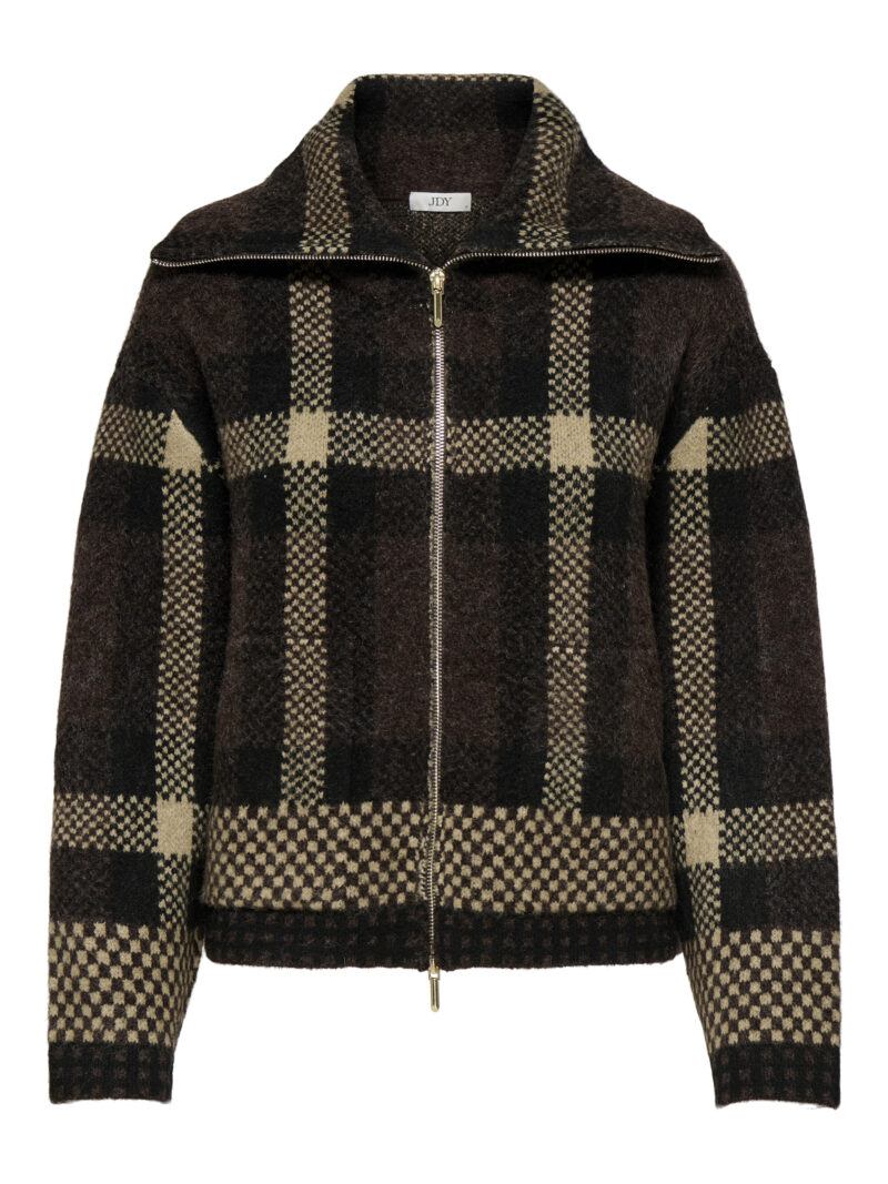 JDYPHOENIX L/S 2 WAY ZIP JACQ CARDI KNT - Billede 3