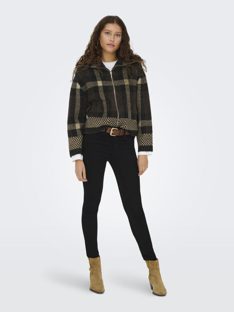 JDYPHOENIX L/S 2 WAY ZIP JACQ CARDI KNT - Billede 4