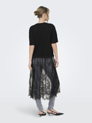 ONLTAHLIA S/S LACE DRESS TOP JRS - Billede 5
