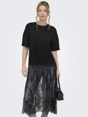 ONLTAHLIA S/S LACE DRESS TOP JRS - Billede 4