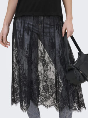 ONLTAHLIA S/S LACE DRESS TOP JRS - Billede 3