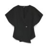 Black SILVER BUTTON