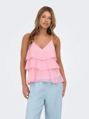 ONLLINN LIFE FLOUNCE SINGLET WVN NOOS. - Billede 5