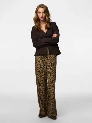 PCBOSELLA HW PRINTED WIDE PANT NOOS BC - Billede 4