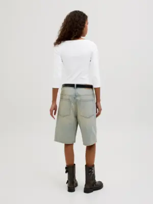 JXFIFI STR 3/4 BOATNECK TOP JRS NOOS. - Billede 3