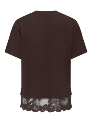 ONLVIVVI S/S LACE BOTTOM TOP JRS NOOS - Billede 2
