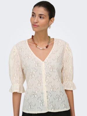 JDYJAKOBE 2/4 LACE TOP JRS. - Billede 7