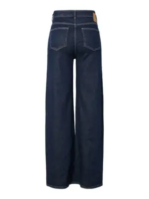 PCSILKE MW WIDE JEANS DB NOOS BC. - Billede 2