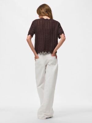 PCADA SS V-NECK KNIT CARDIGAN BC. - Billede 4