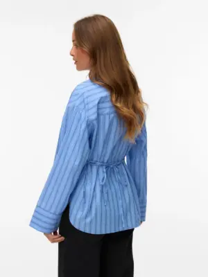 VMGINA BELT LS SHIRT WVN - Billede 3