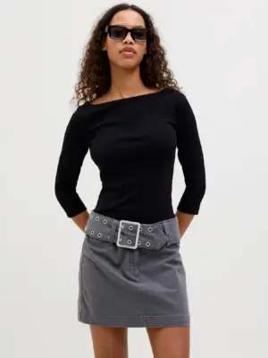 JXFIFI STR 3/4 BOATNECK TOP JRS NOOS. - Billede 8
