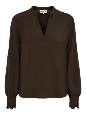 ONLMETTE V-NECK LS SMOCK TOP NOOS WVN - Billede 5