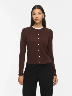 VIKERRY CABLE L/S KNIT CARDIGAN-NOOS - Billede 6