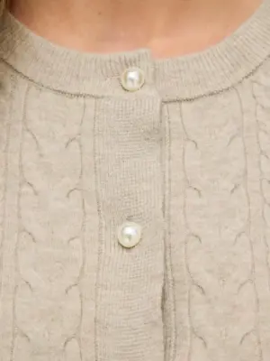 VIKERRY CABLE L/S KNIT CARDIGAN-NOOS - Billede 9