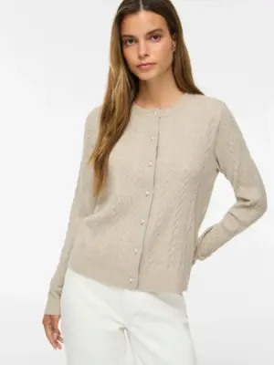 VIKERRY CABLE L/S KNIT CARDIGAN-NOOS - Billede 8