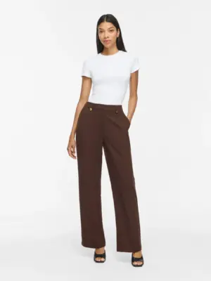 VICLUA HW WIDE BUTTON PANTS- NOOS - Billede 7