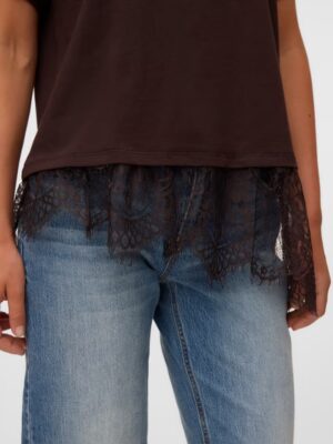 VMBRIT SS O-NECK LACE T-SHIRT JRS. - Billede 8