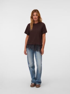 VMBRIT SS O-NECK LACE T-SHIRT JRS. - Billede 10